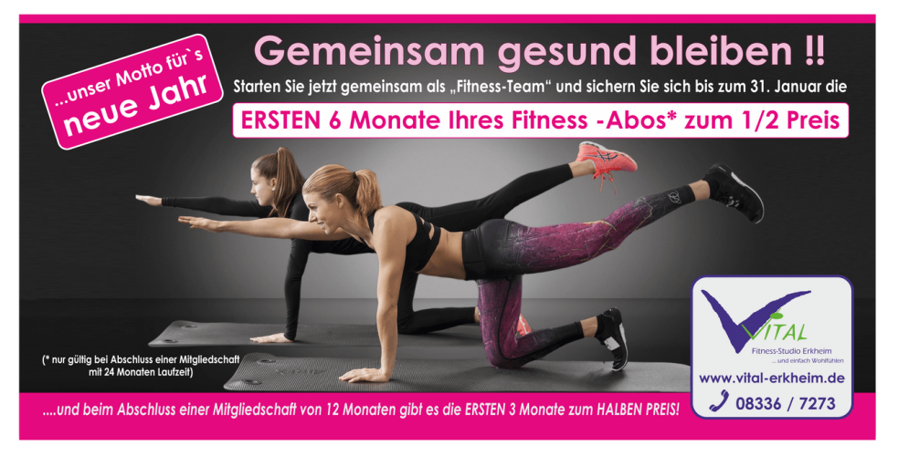 Neujahrsangebot 2026 im Vital Erkheim